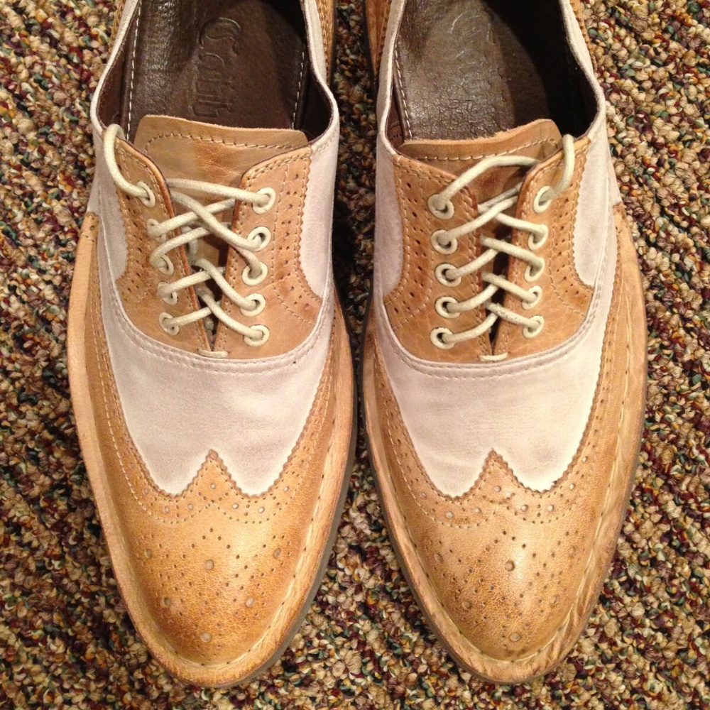 Cabbeen Vintage Brogue shoes Men's US 8/EUR 41